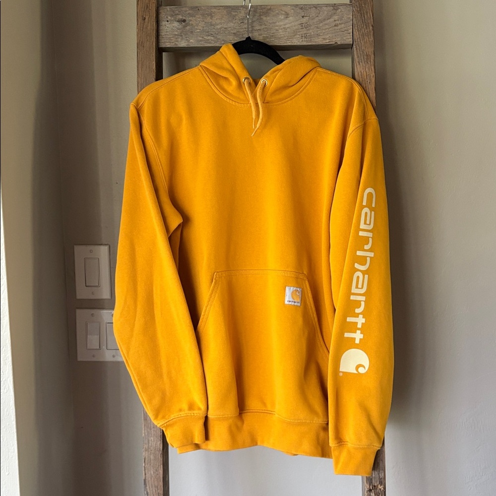 Carhartt Hoodie Gold Loose Fit Small